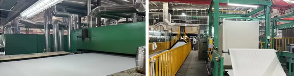 Производственный процесс фабрики по производству искусственной кожи Yudeng