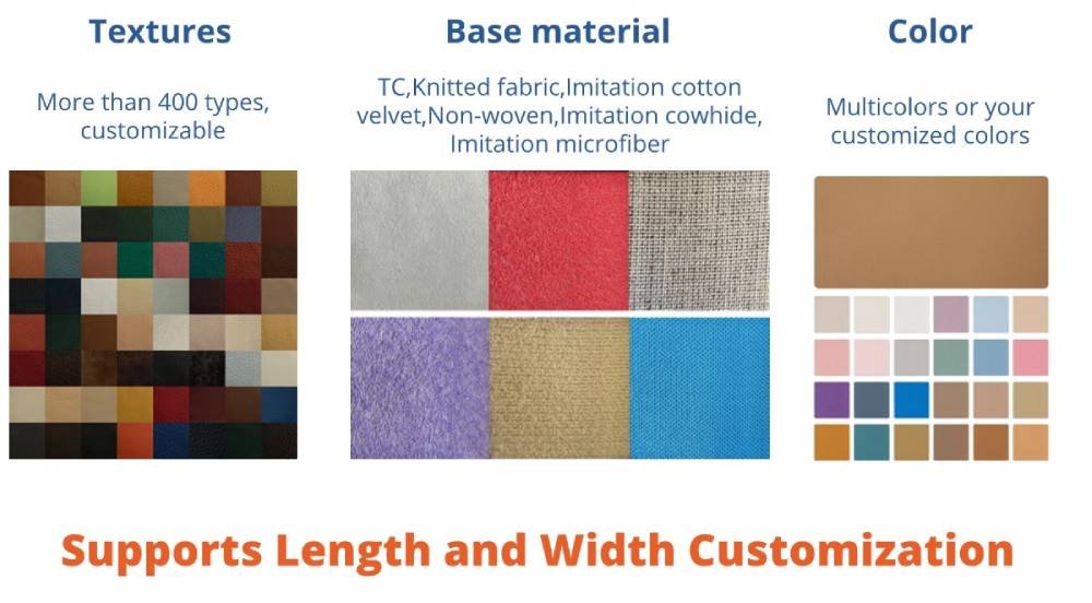 yudeng pu leather manufacturer custom service