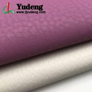 Fabricante de cuero PU con grano de lichi personalizado