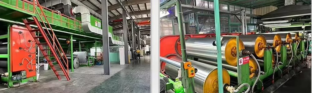 Imágenes de la fábrica de cuero Puleather de Yudeng