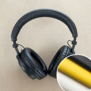 Custom Wholesale Pu Leather Manufacturer for Headphones