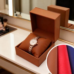 Custom Wholesale Pu Leather Supplier for Jewelry Boxes