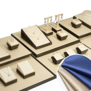 Custom Pu Leather Supplier for Jewellery Display Stands