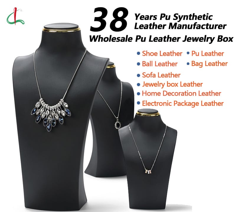 Pu Leather Factory for Necklace Mannequin Support