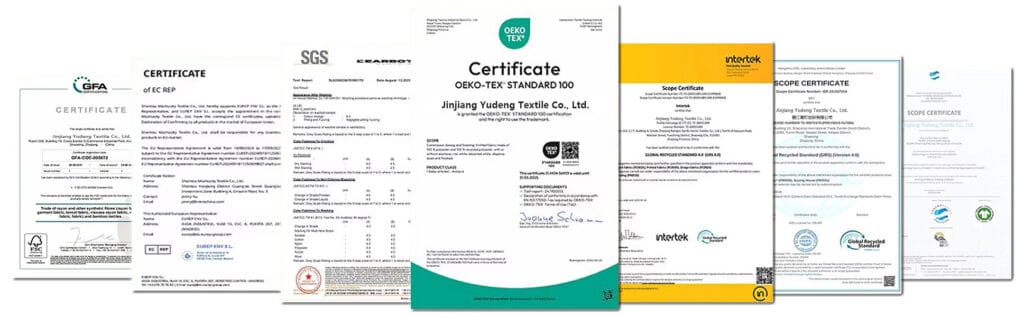 yudeng pu leather manufacturers in pakistan certificate