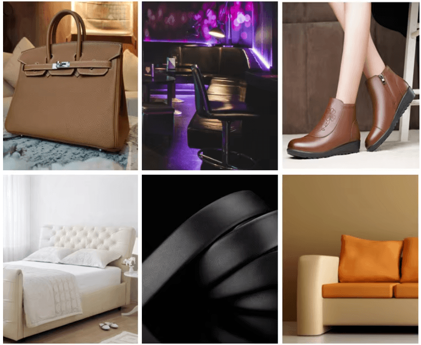 PU leather manufacturers in Pakistan: Product Applications