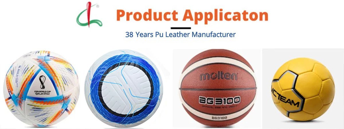 Cuero sintético textil Yudeng para aplicaciones de cuero para pelotas