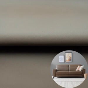 Scratch-Resistant PU Leather for Furniture Thickness 1.2mm Coffee Brown (Sewable, Semi-Silicon)