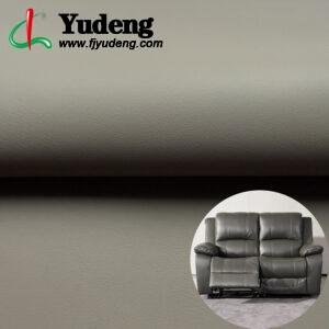 PU Leather for Furniture Scratch-Resistant Thickness 1.2mm Coffee Gray (Sewable, Semi-Silicon)