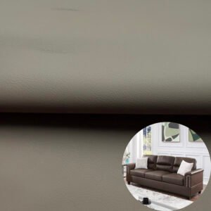 PU Leather for Furniture Sofa Scratch-Resistant Thickness 1.2mm Dark Brown (Sewable, Semi-Silicon)