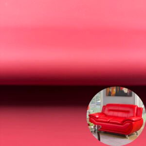 Scratch-Resistant PU Leather Thickness 1.2mm Wine Red for Furniture (Sewable, Semi-Silicon)