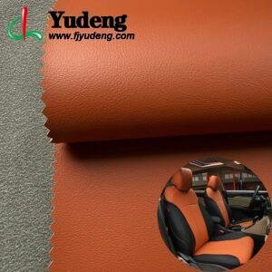 Terracotta Brown Orange PU Leather for Car Seats and Interior (Scratch-Resistant, Dirt-Resistant, Stitchable)