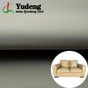 Light Beige Faux Leather PU Leather Fabric for Sofa Furniture
