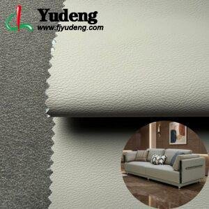 Stone Gray PU Faux Leather for Sofa Furniture (Scratch-Resistant, Dirt-Resistant, Sewable)