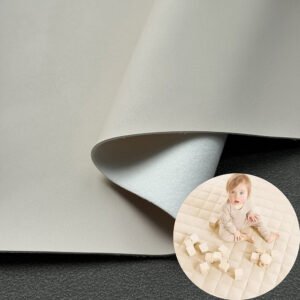 Bebek emekleme matı için bej sentetik suni deri (hidrolize dayanıklı, soyulmaya karşı dayanıklı)