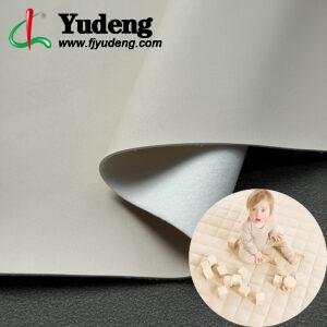Beige Synthetic Rexine PU Leather for Baby Crawling Mat (Hydrolysis-Resistant, Anti-Peeling)