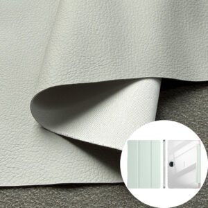 Cloud Gray PU Leather Synthetic Faux Leather (Scratch-Resistant, Heat-Pressable)