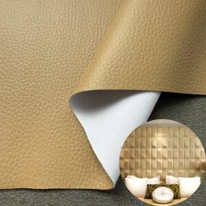Yellow Faux Leather PU Fabric Material for Upholstery Furniture (Sofas, Beds, Cabinets etc.)