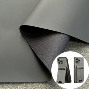 Dark Gray Rexine PU Leather Imitation Leather (Scratch-Resistant, Heat-Pressable)