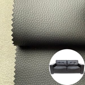 Black PU Leather Rexine for Kids Furniture (Scratch-Resistant, Dirt-Resistant, Stitchable)