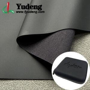 Kulit Sintetis PU Rexine Hitam Doff untuk Penutup Permukaan Kotak Kemasan (Dapat Ditekan Panas, Tahan Luntur)