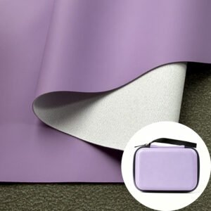 China Manufacturer Breathable Purple PU Leather Material Imitation Leather (accept OEM ODM Orders)