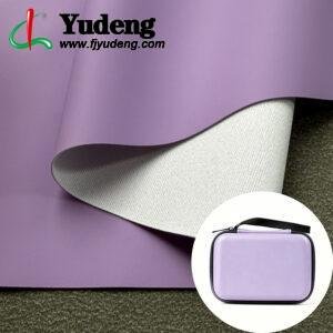 China Manufacturer Breathable Purple PU Leather Material Imitation Leather (accept OEM ODM Orders)