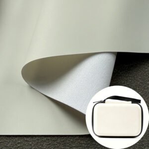 White PU Leather Material Fabric Material for Surface Cover (accept Surface Finishing Customization)