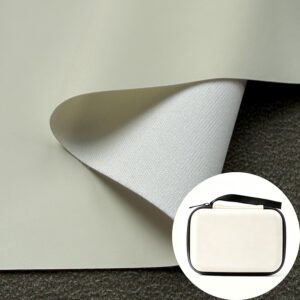 White PU Leather Material Synthetic Imitation Rexine for Package Box Cover