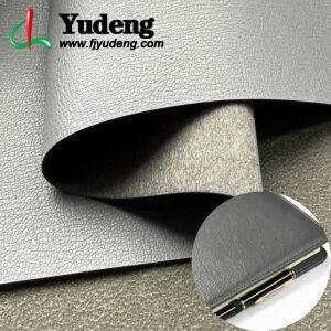 Gray PU Leather Material Environmental Leather for Notebook Cover Book Front