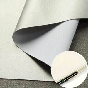 Silver Rexine PU Leather Material for Tablet Cases/Tablet Shells