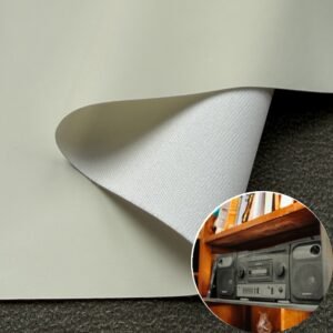 White Artificial Leather PU Leather Roll Material for Electronic Products (Camera, Radio, Game Machine, Remote Control etc.)