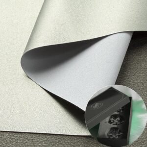 Silver Man Made Leather PU Leather Roll Material for Package Box Surface Cover (Jewelry Box, Cosmetic Box, Electronics Box etc.)