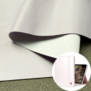 Light Purple Synthetic Leather PU Leather Material for Tablet Cases/Tablet Shells
