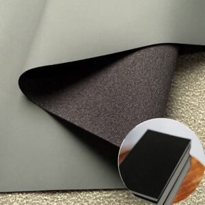 Gray PU Leather from China PU Leather Roll Material for Writing Notebook Cover Book Front Cover
