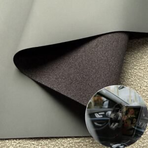 Gray Leatherette PU Leather Roll Material for Car Seats Automobile Interior