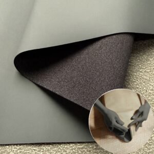 Gray Environmental Leather PU Leather Roll Material for Package Box Surface Cover (Jewelry Box, Cosmetic Box, Electronics Box etc.)