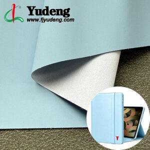 Ocean Blue Man Made Leather PU Leather Material for Tablet Cases/Tablet Shells