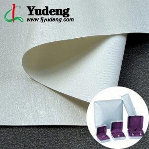 White Man Made Leather PU Leather Material for Jewelry Boxes (Packed in Rolls)