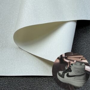 White Vegan Leather PU Leather Roll Material for Shoes and Clothes (Label, Upper, Jacket etc.)