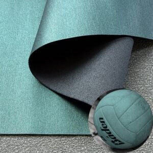 Green Imitation Leather PU Leather Roll Material for Sporting Balls (Soccer Balls, Footballs, Volleyballs etc.)