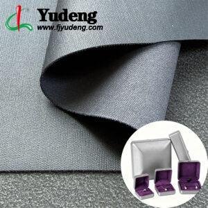 Gray Leatherette PU Leather Material for Jewelry Boxes (Accept OEM ODM Orders)