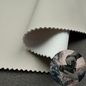 White Leather Fabric PU Leather Roll Material for Electronic Products (Camera, Radio, Game Machine, Remote Control etc.)