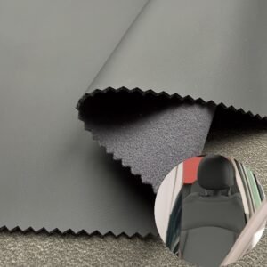 Gray Environmental Leather PU Leather Roll Material for Car Seats Automobile Interior