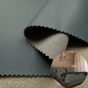 Blue Fake Leather PU Leather Roll Material for Upholstery Furniture or Decoration (Sofas, Beds, Cabinets, Interior Wall etc.)