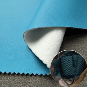 Blue Leather Fabric PU Leather Roll Material for Bags and Suitcases (Handbags, Backpacks, Luggage Cases etc.)