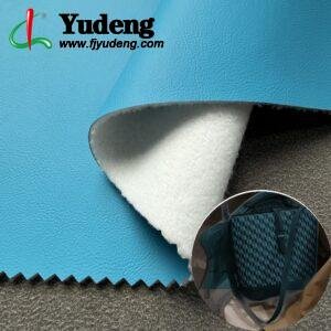 Blue Leather Fabric PU Leather Roll Material for Bags and Suitcases (Handbags, Backpacks, Luggage Cases etc.)