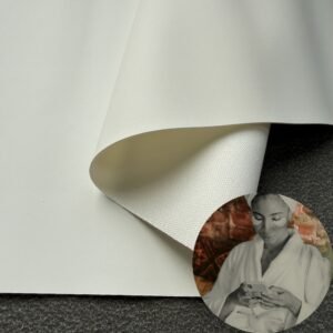 White Vegan Leather PU Leather Roll Material for Massage Devices (Head Massager, Eye Massage Machine etc.)