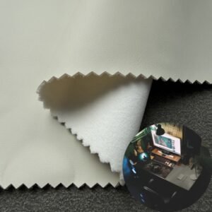 White Leatherette PU Leather Roll Material for Desk Pads Table Protection Mats