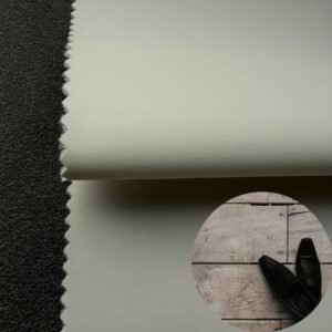 White Synthetic Leather PU Leather Roll Material for Shoes